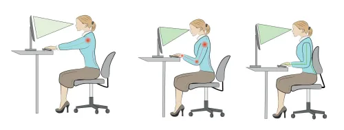 Ergonomically aligning your monitor