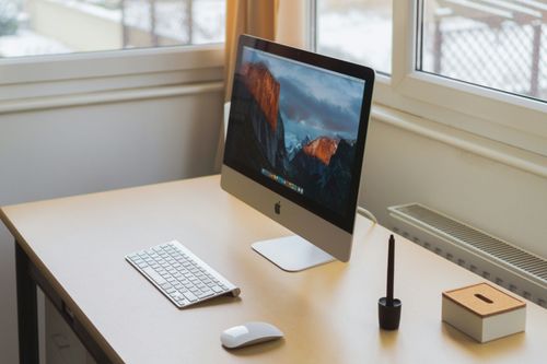 Minimalist desk, providing a clutter-free environment